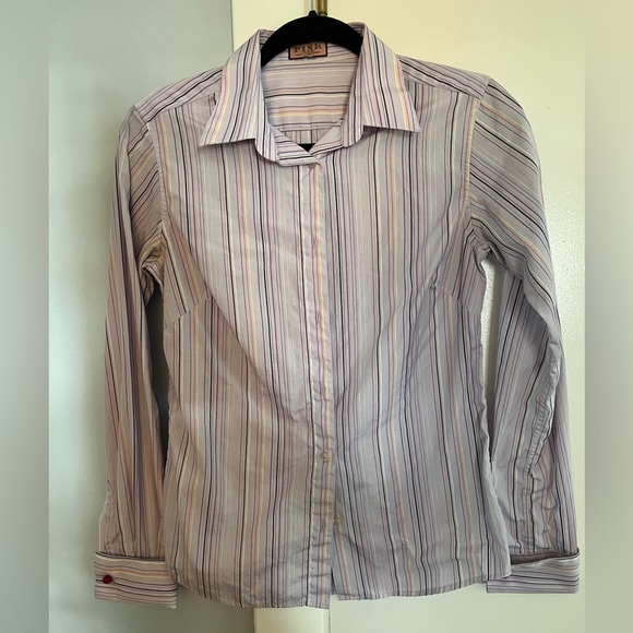 Thomas Pink purple striped button down - Picture 1 of 4